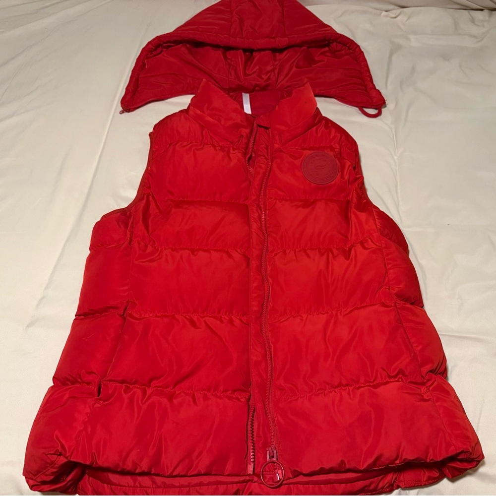 Fabletics Red Puffer Vest